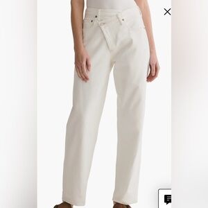 Agolde Women's Criss Cross White Jeans